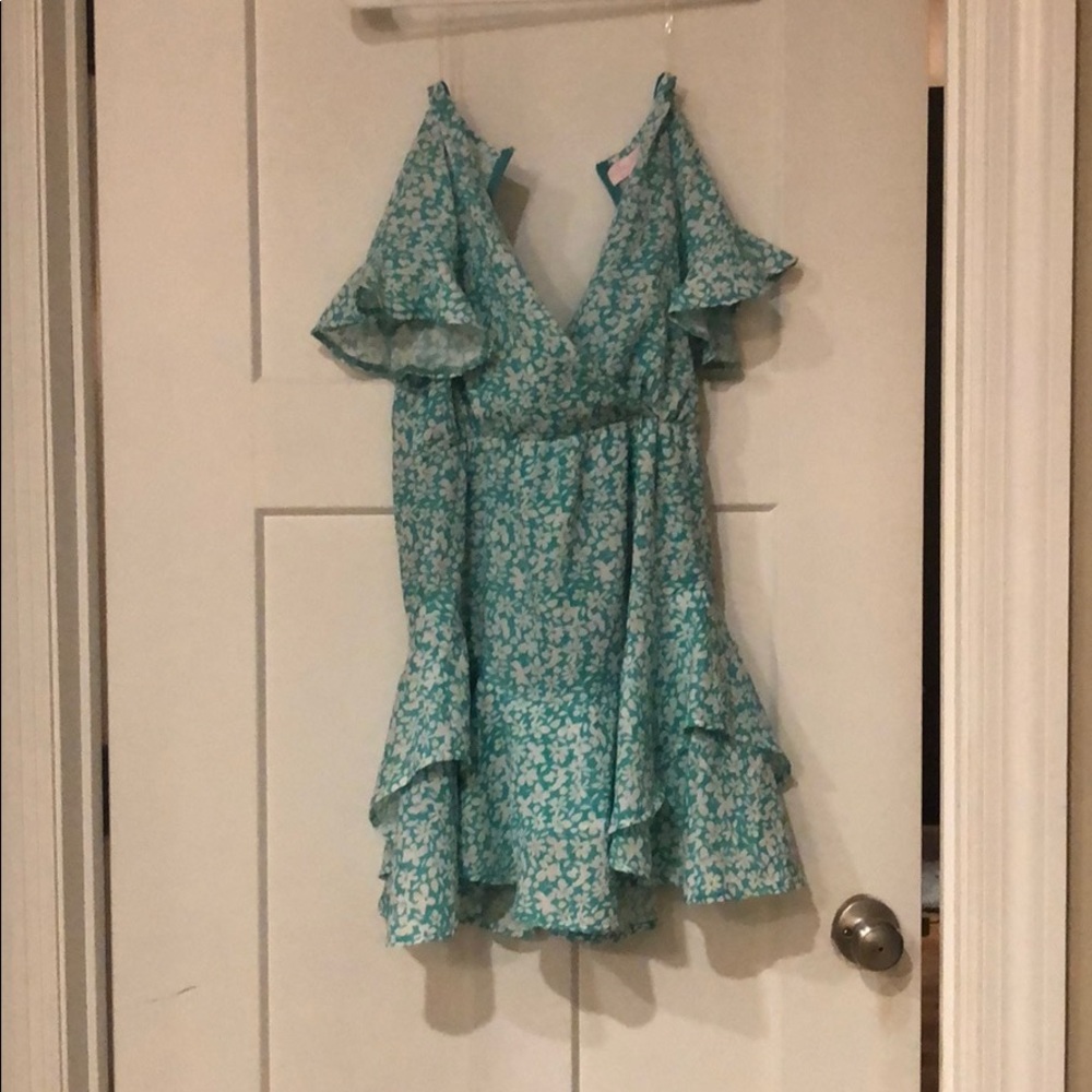 Pink lily dress
